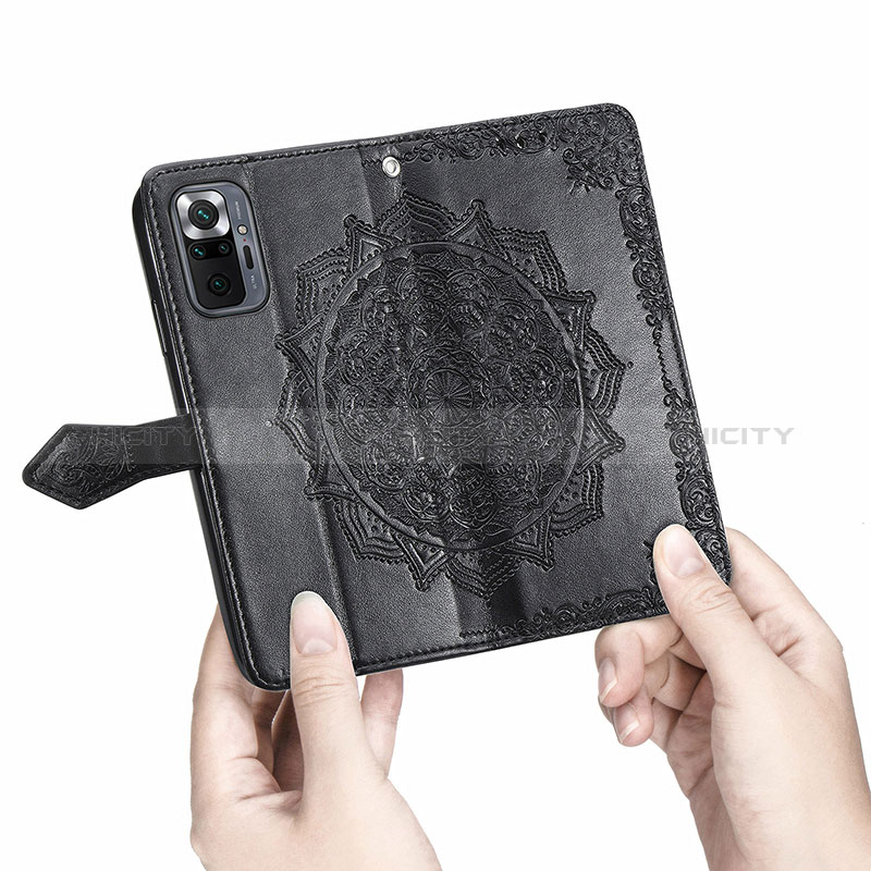 Handytasche Stand Schutzhülle Flip Leder Hülle Modisch Muster für Xiaomi Redmi Note 10 Pro 4G groß