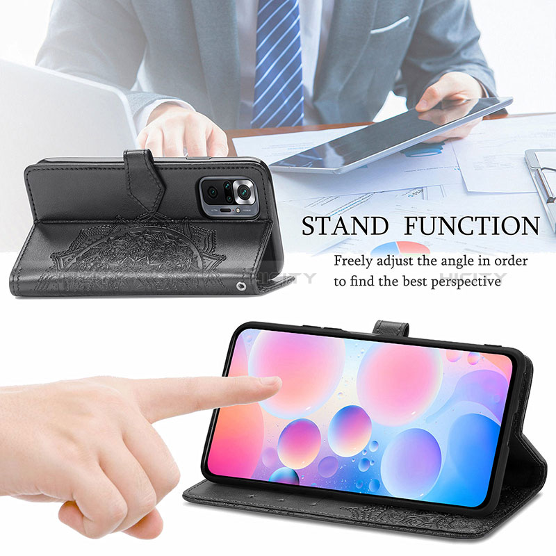 Handytasche Stand Schutzhülle Flip Leder Hülle Modisch Muster für Xiaomi Redmi Note 10 Pro Max