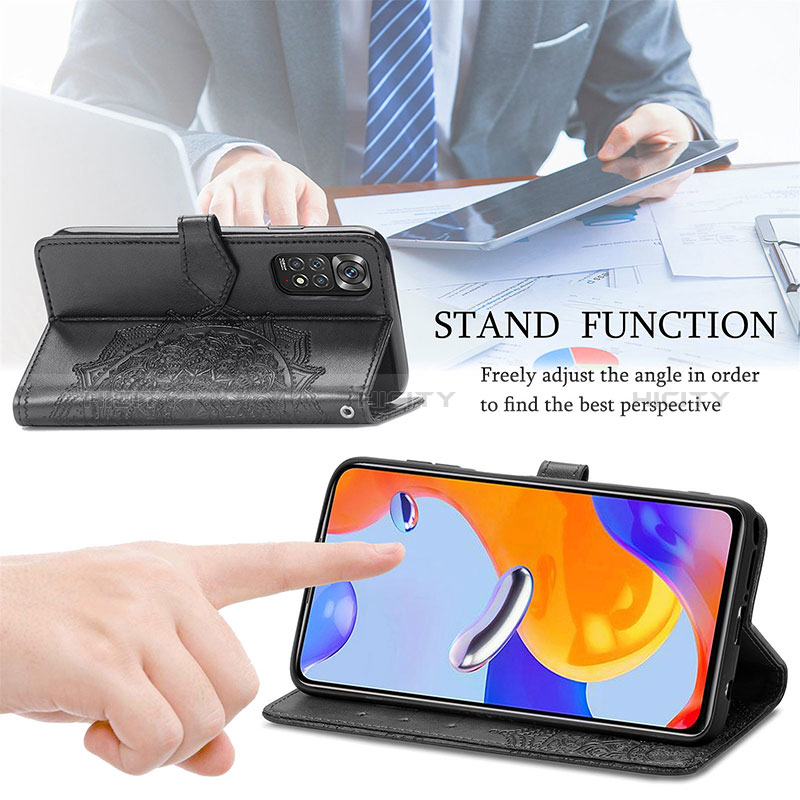 Handytasche Stand Schutzhülle Flip Leder Hülle Modisch Muster für Xiaomi Redmi Note 11 Pro 5G groß