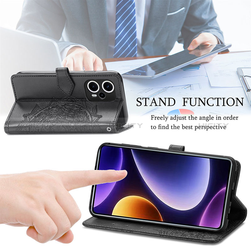 Handytasche Stand Schutzhülle Flip Leder Hülle Modisch Muster für Xiaomi Redmi Note 12 Turbo 5G groß