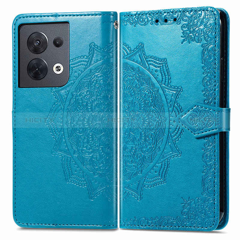 Handytasche Stand Schutzhülle Flip Leder Hülle Modisch Muster für Xiaomi Redmi Note 13 5G Blau