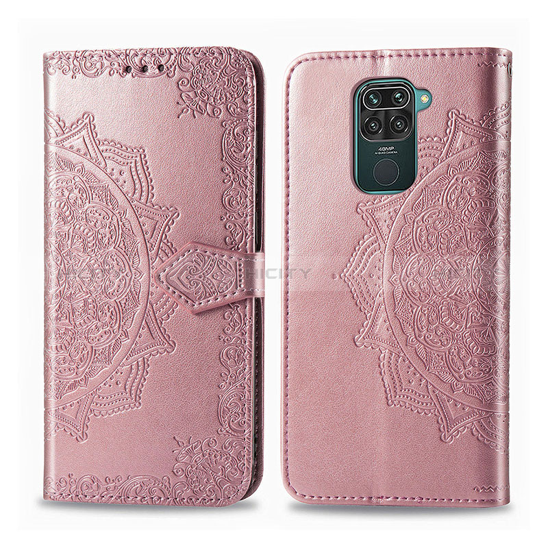 Handytasche Stand Schutzhülle Flip Leder Hülle Modisch Muster für Xiaomi Redmi Note 9 Rosegold