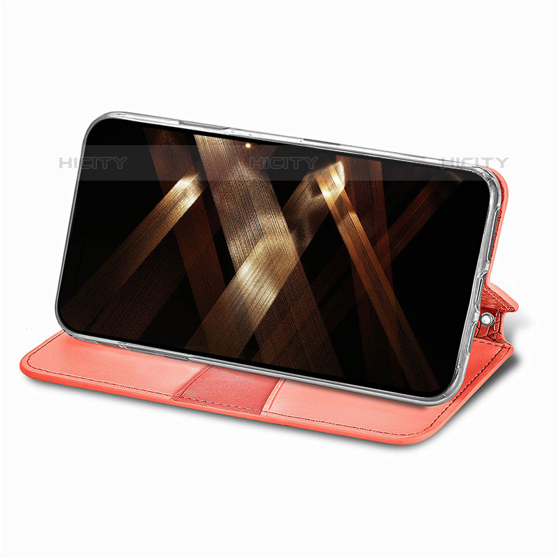 Handytasche Stand Schutzhülle Flip Leder Hülle Modisch Muster H01 für Apple iPhone 16 Pro groß