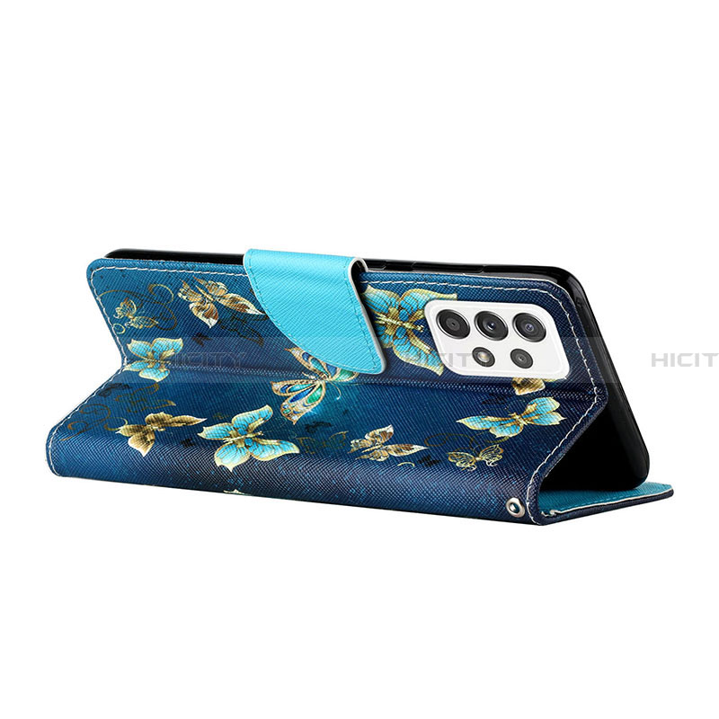 Handytasche Stand Schutzhülle Flip Leder Hülle Modisch Muster H01X für Samsung Galaxy A33 5G groß