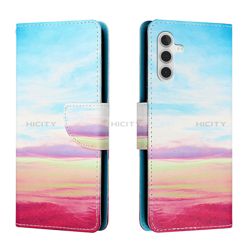 Handytasche Stand Schutzhülle Flip Leder Hülle Modisch Muster H02X für Samsung Galaxy A04s