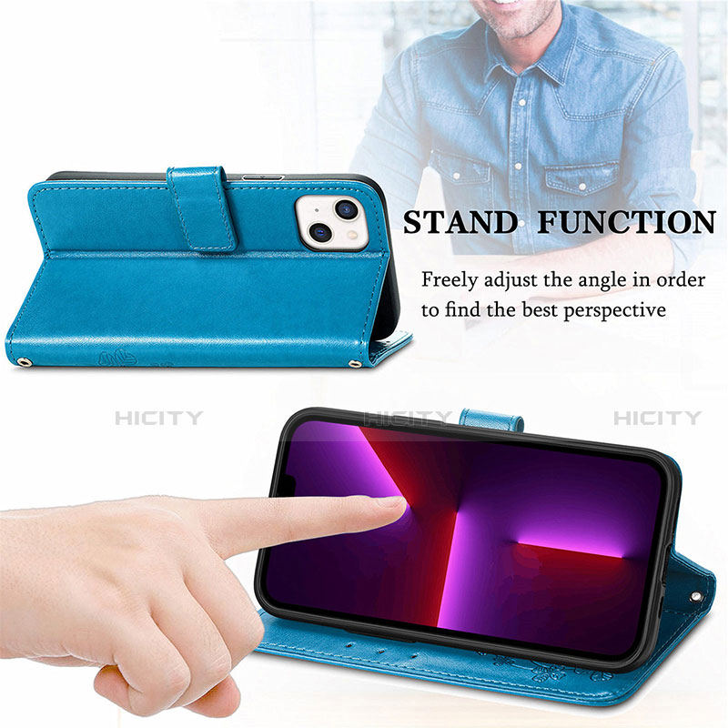 Handytasche Stand Schutzhülle Flip Leder Hülle Modisch Muster H03 für Apple iPhone 13