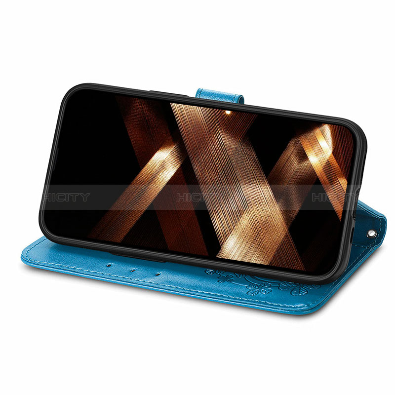 Handytasche Stand Schutzhülle Flip Leder Hülle Modisch Muster H03 für Apple iPhone 15 groß