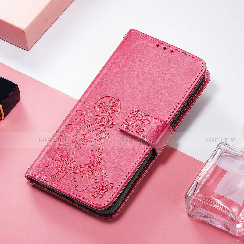 Handytasche Stand Schutzhülle Flip Leder Hülle Modisch Muster H04 für Apple iPhone 13 Mini Pink