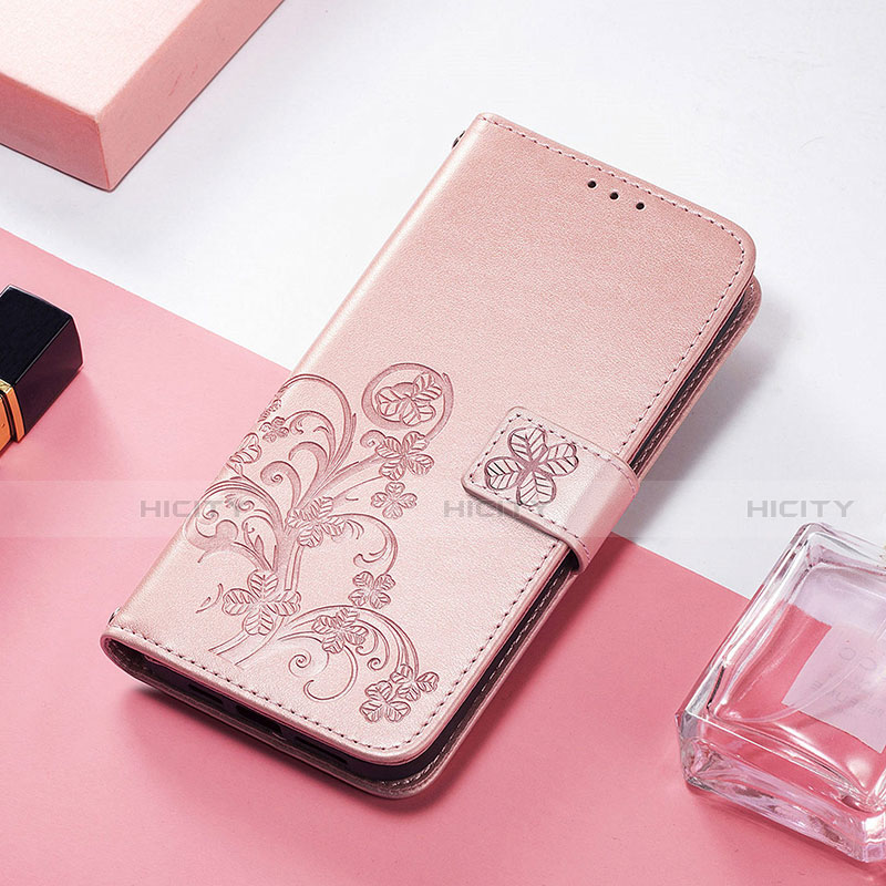 Handytasche Stand Schutzhülle Flip Leder Hülle Modisch Muster H04 für Apple iPhone 13 Rosegold