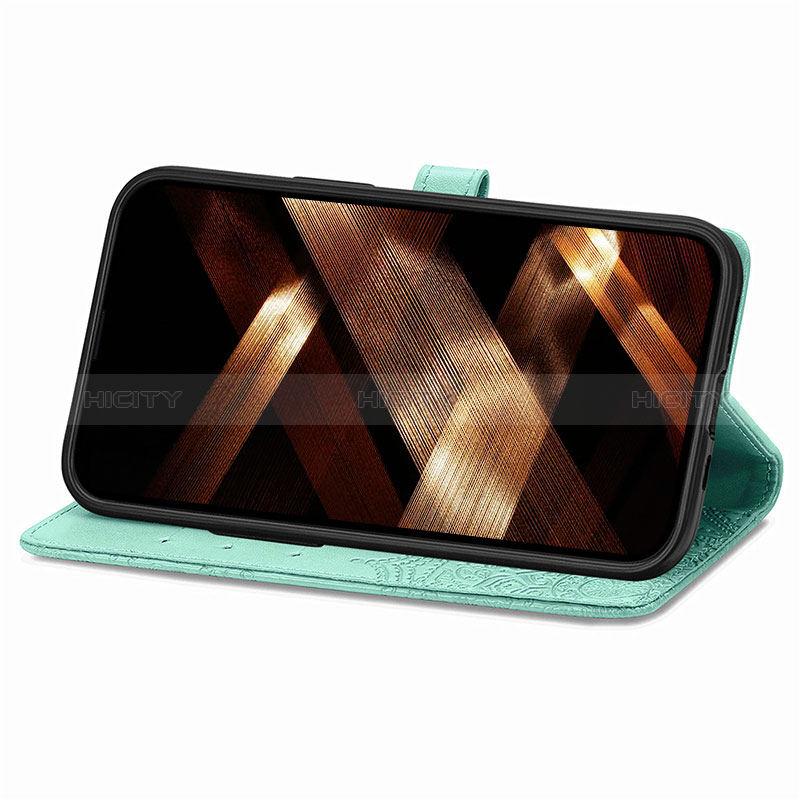 Handytasche Stand Schutzhülle Flip Leder Hülle Modisch Muster H05 für Apple iPhone 15 groß