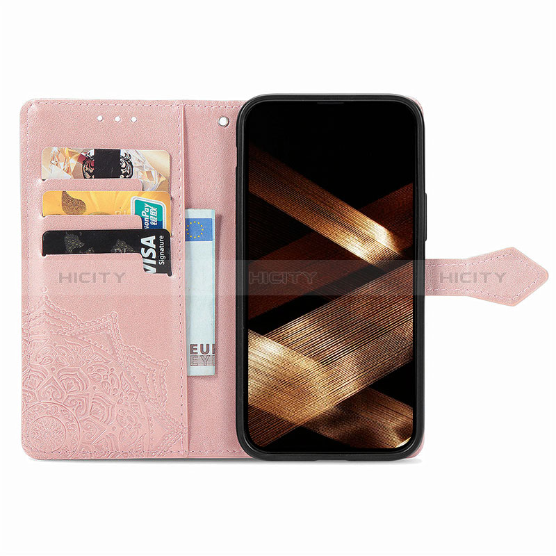 Handytasche Stand Schutzhülle Flip Leder Hülle Modisch Muster H06 für Apple iPhone 14 Pro Max groß