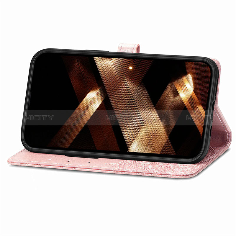 Handytasche Stand Schutzhülle Flip Leder Hülle Modisch Muster H06 für Apple iPhone 14 Pro Max groß