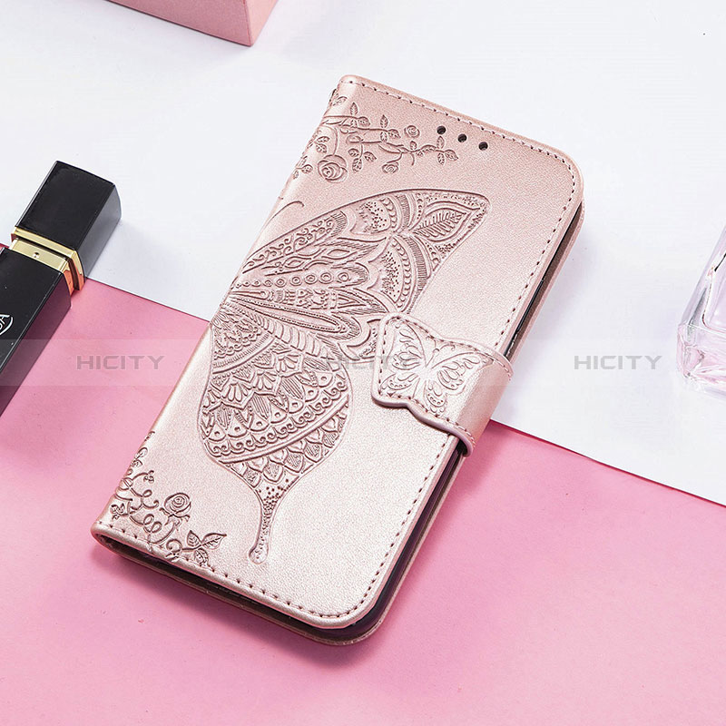 Handytasche Stand Schutzhülle Flip Leder Hülle Modisch Muster H08 für Apple iPhone 14 Pro Max Rosegold