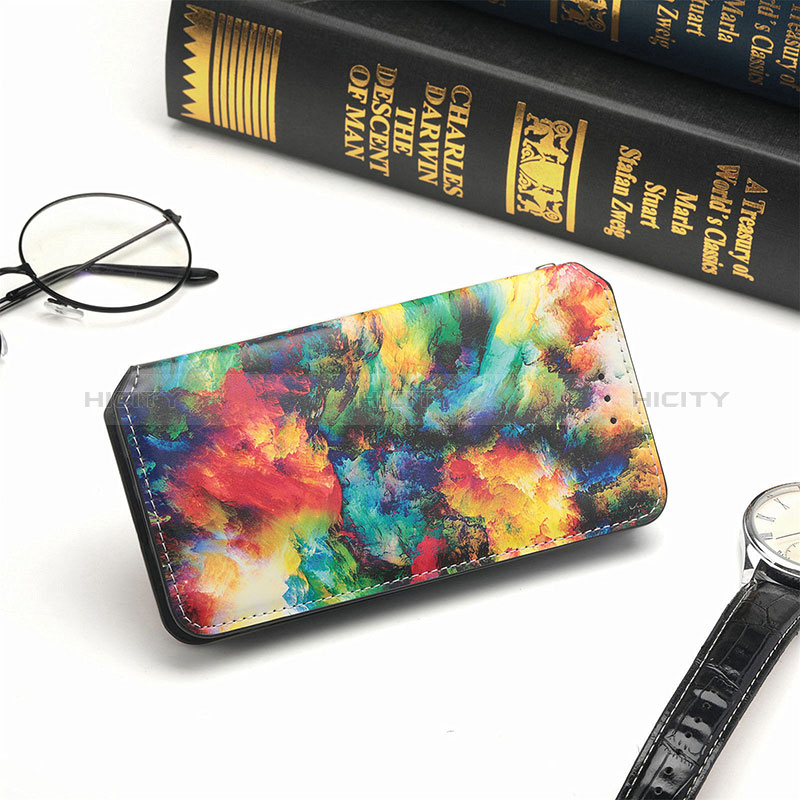 Handytasche Stand Schutzhülle Flip Leder Hülle Modisch Muster H10 für Apple iPhone 15 groß