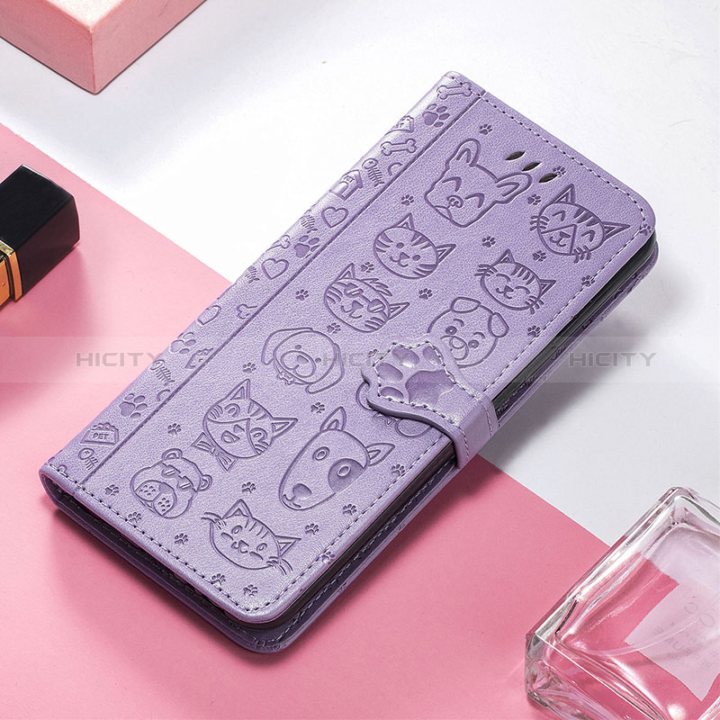 Handytasche Stand Schutzhülle Flip Leder Hülle Modisch Muster H11 für Apple iPhone 14 Pro Violett Plus