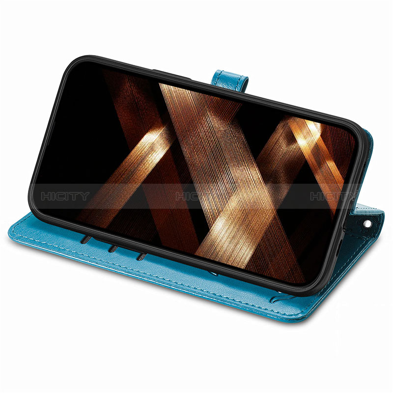 Handytasche Stand Schutzhülle Flip Leder Hülle Modisch Muster H11 für Apple iPhone 15 groß