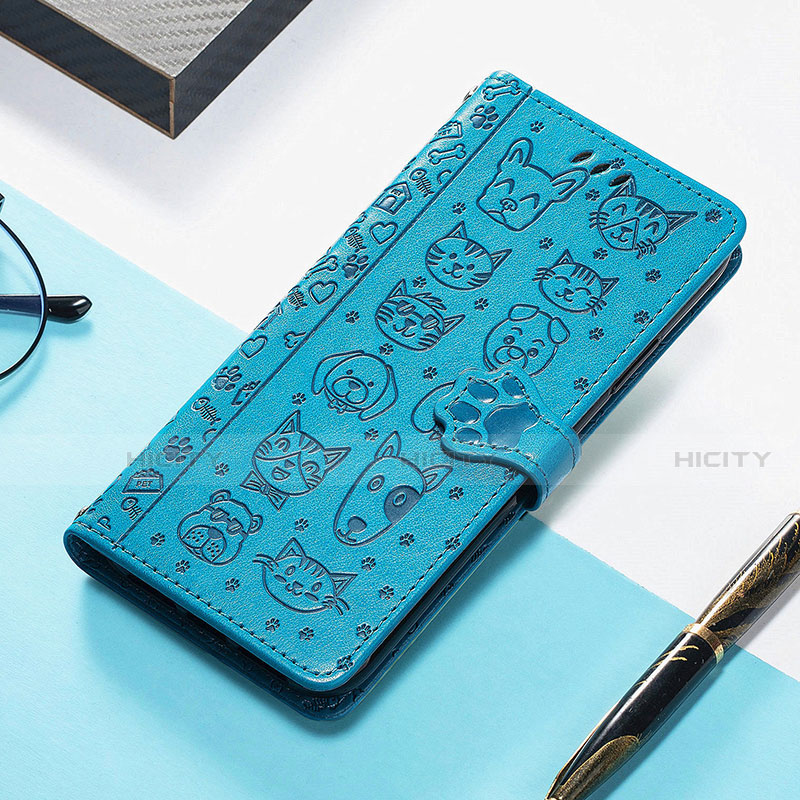 Handytasche Stand Schutzhülle Flip Leder Hülle Modisch Muster H12 für Apple iPhone 13 Blau