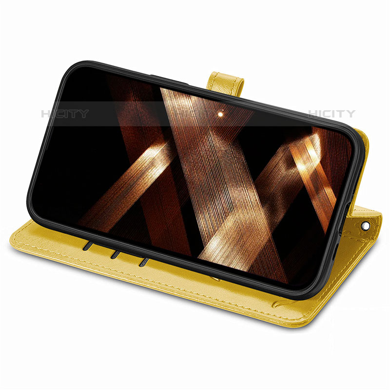 Handytasche Stand Schutzhülle Flip Leder Hülle Modisch Muster H12 für Apple iPhone 15 Pro