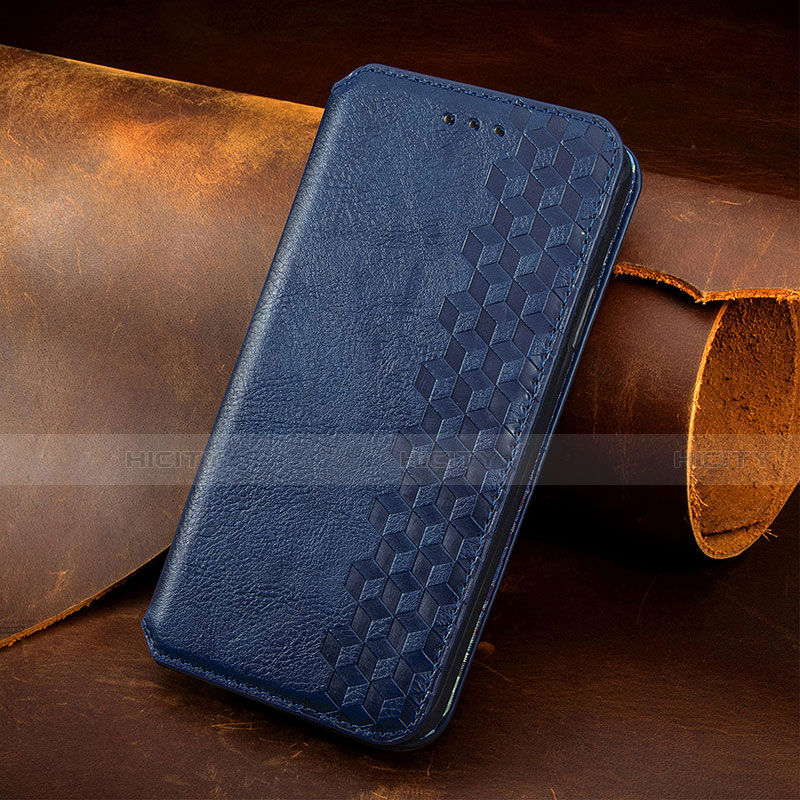 Handytasche Stand Schutzhülle Flip Leder Hülle Modisch Muster H14 für Apple iPhone 13 Mini Blau