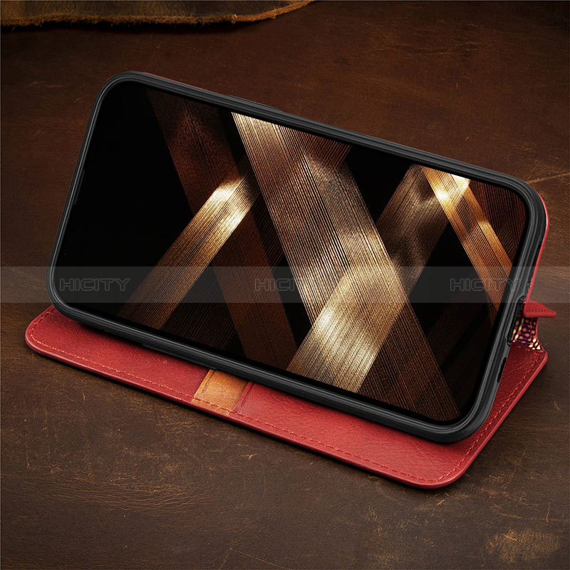 Handytasche Stand Schutzhülle Flip Leder Hülle Modisch Muster H14 für Apple iPhone 14 Pro groß