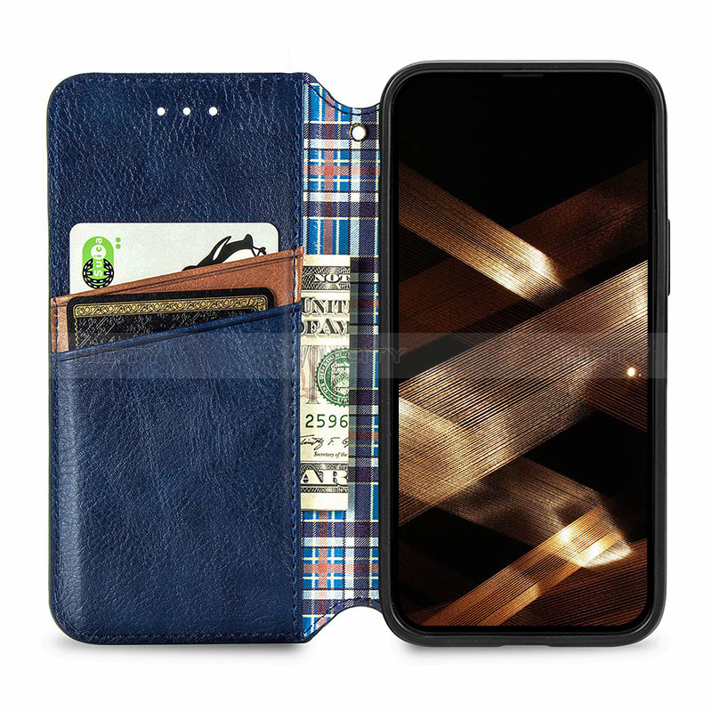 Handytasche Stand Schutzhülle Flip Leder Hülle Modisch Muster H15 für Apple iPhone 14 Pro groß