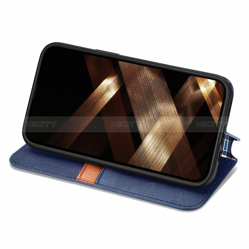 Handytasche Stand Schutzhülle Flip Leder Hülle Modisch Muster H15 für Apple iPhone 14 Pro groß