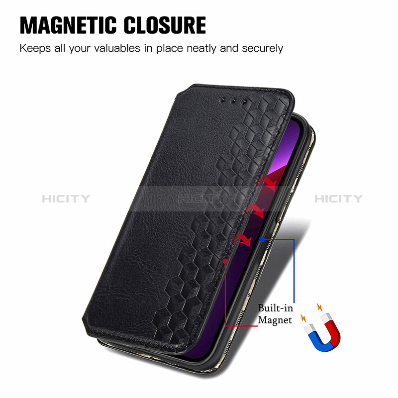 Handytasche Stand Schutzhülle Flip Leder Hülle Modisch Muster H15 für Apple iPhone 14 Pro groß