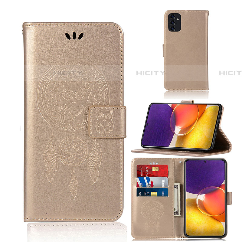 Handytasche Stand Schutzhülle Flip Leder Hülle Modisch Muster JX1 für Samsung Galaxy A25 5G Gold