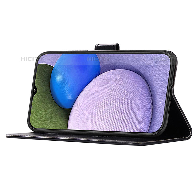 Handytasche Stand Schutzhülle Flip Leder Hülle Modisch Muster JX1 für Samsung Galaxy M02s groß