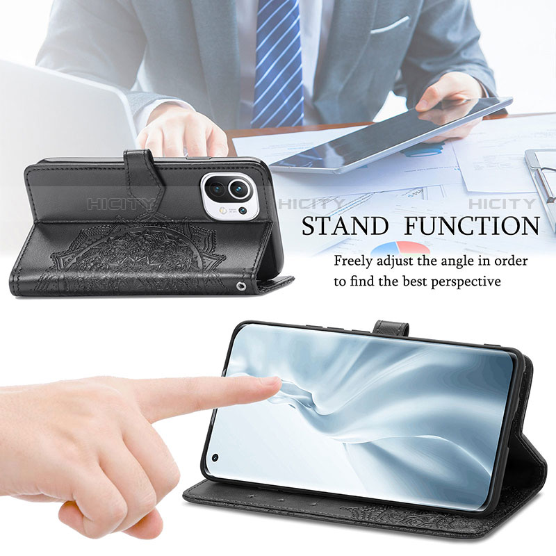 Handytasche Stand Schutzhülle Flip Leder Hülle Modisch Muster L01 für Xiaomi Mi 11 5G