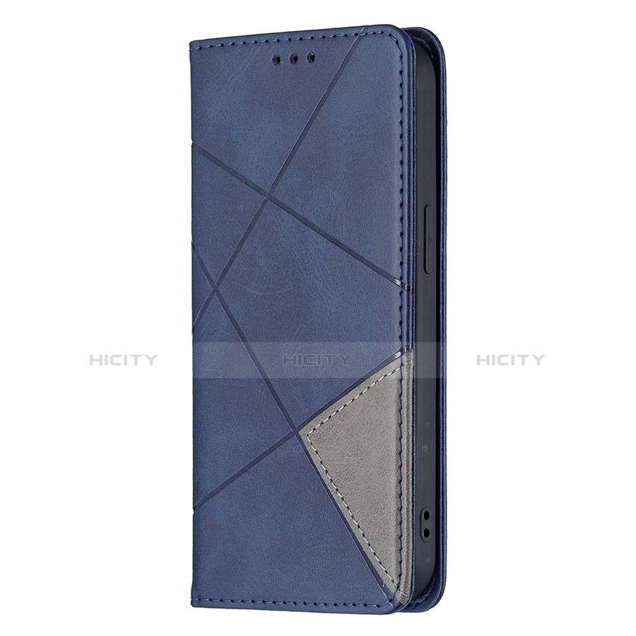 Handytasche Stand Schutzhülle Flip Leder Hülle Modisch Muster L04 für Apple iPhone 13 Blau groß