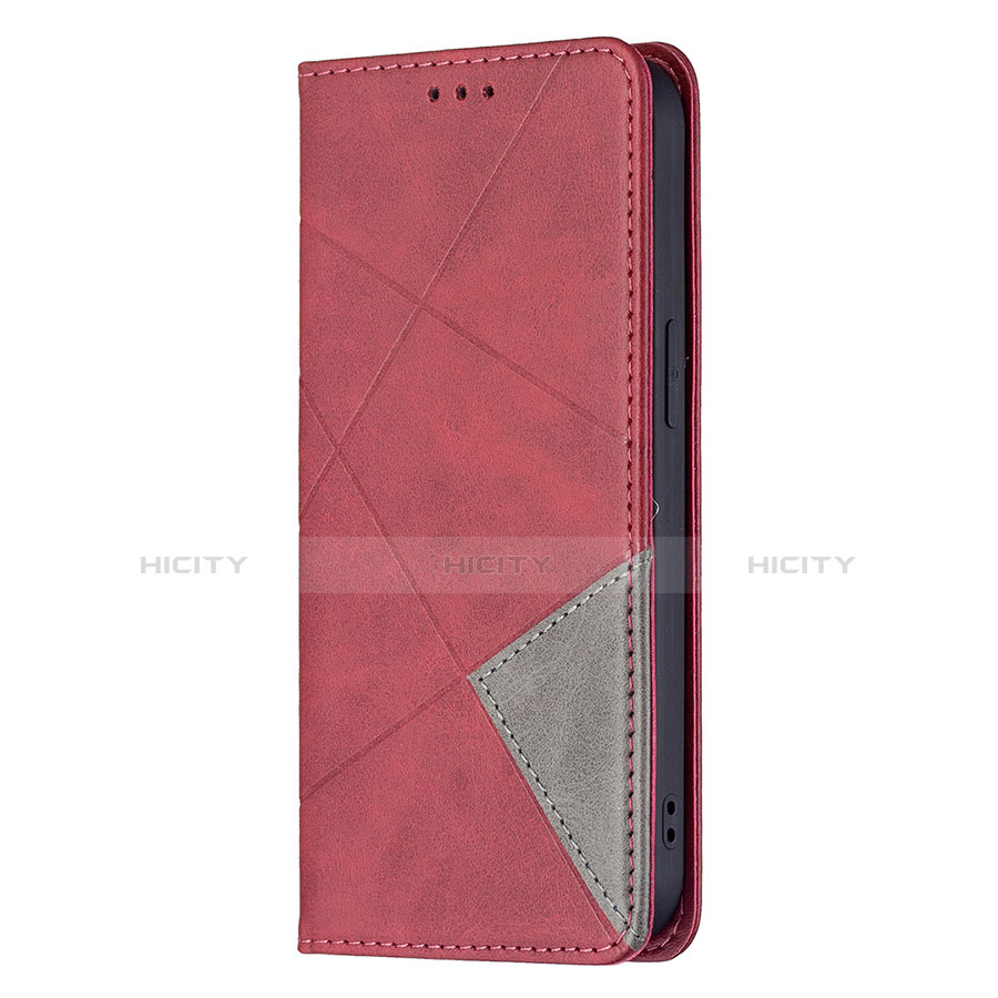 Handytasche Stand Schutzhülle Flip Leder Hülle Modisch Muster L04 für Apple iPhone 13 Mini Rot