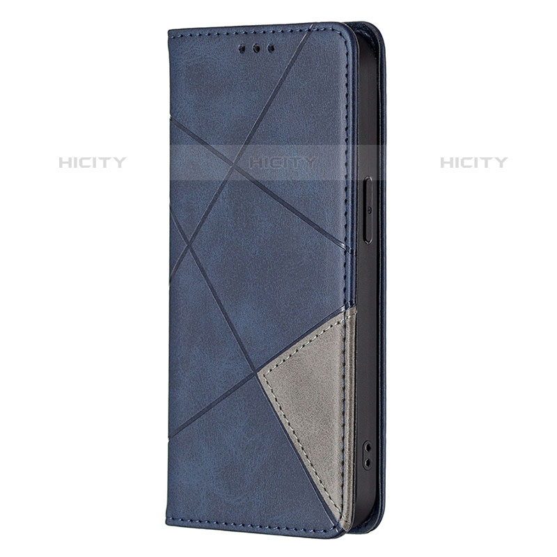 Handytasche Stand Schutzhülle Flip Leder Hülle Modisch Muster L04 für Apple iPhone 15 Pro Max Blau