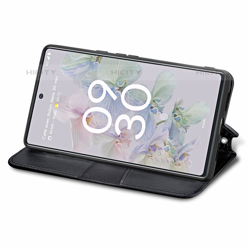 Handytasche Stand Schutzhülle Flip Leder Hülle Modisch Muster S01D für Google Pixel 6a 5G