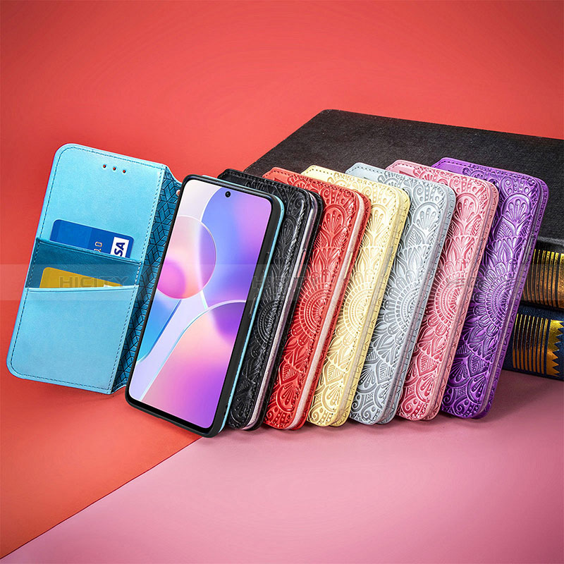 Handytasche Stand Schutzhülle Flip Leder Hülle Modisch Muster S01D für Huawei Honor X30i