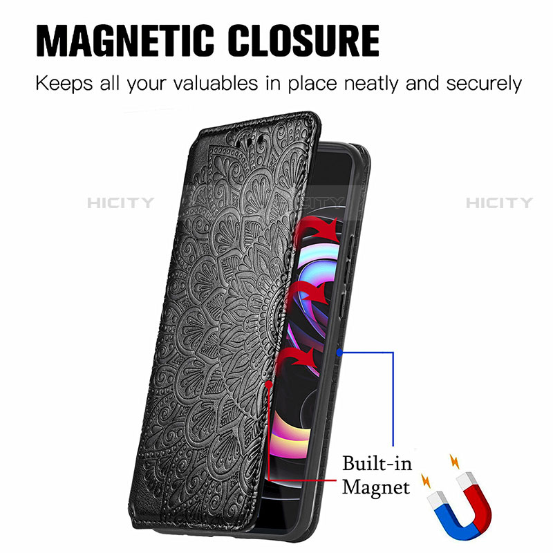 Handytasche Stand Schutzhülle Flip Leder Hülle Modisch Muster S01D für Motorola Moto Edge 20 Pro 5G groß