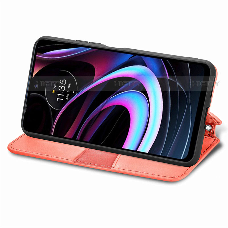 Handytasche Stand Schutzhülle Flip Leder Hülle Modisch Muster S01D für Motorola Moto Edge (2021) 5G groß