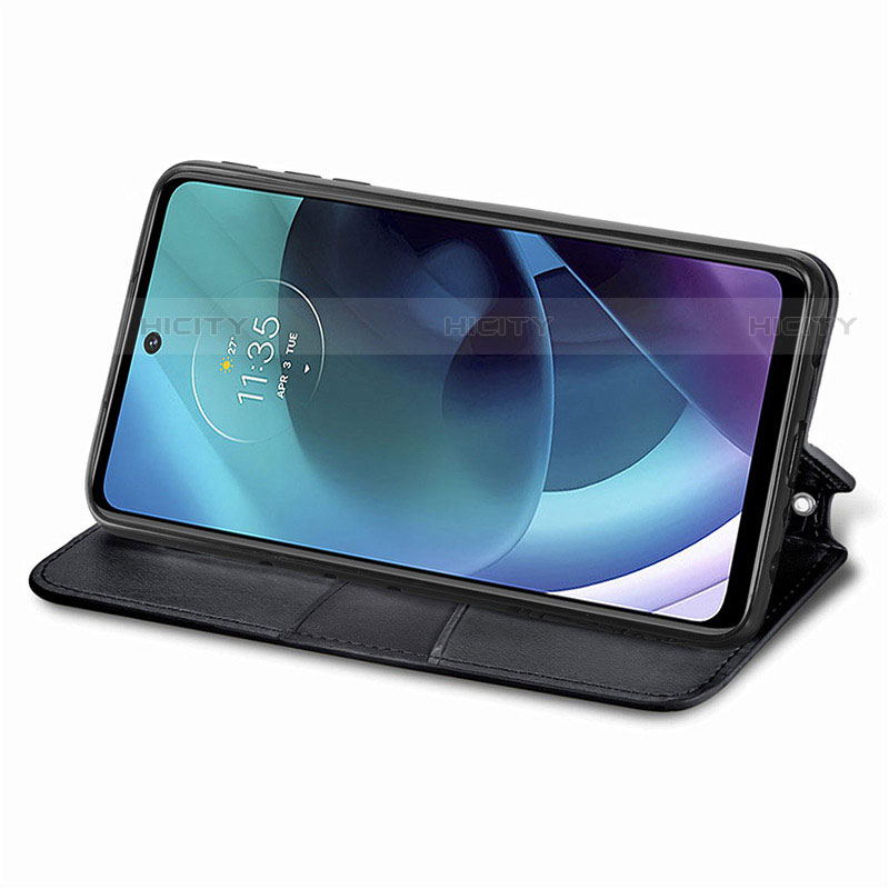 Handytasche Stand Schutzhülle Flip Leder Hülle Modisch Muster S01D für Motorola Moto G51 5G