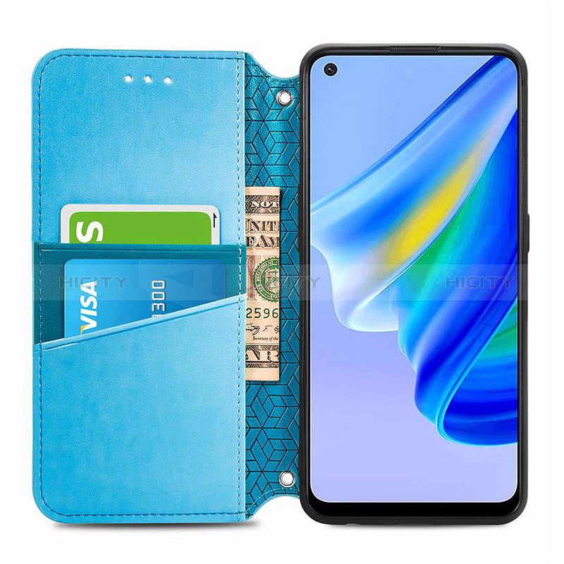 Handytasche Stand Schutzhülle Flip Leder Hülle Modisch Muster S01D für Oppo A95 4G groß