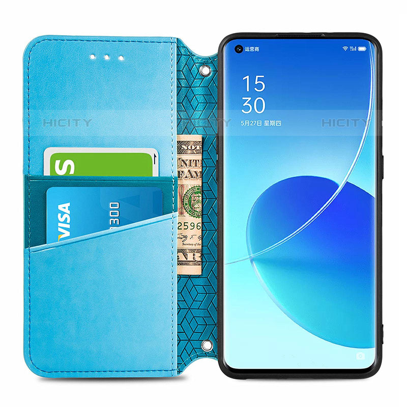 Handytasche Stand Schutzhülle Flip Leder Hülle Modisch Muster S01D für Oppo Reno6 Pro 5G