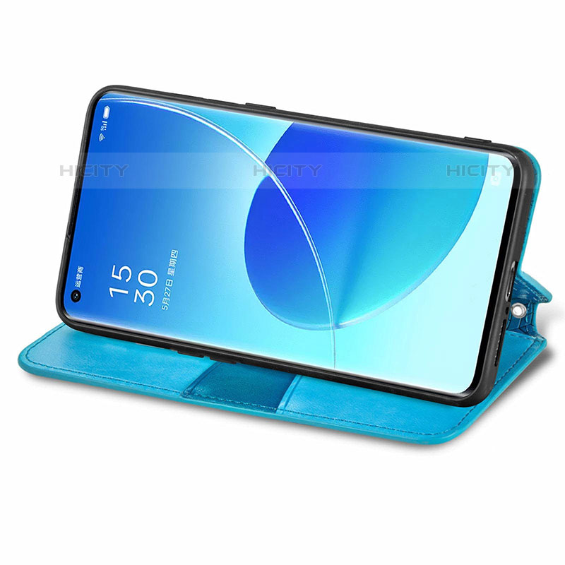 Handytasche Stand Schutzhülle Flip Leder Hülle Modisch Muster S01D für Oppo Reno6 Pro 5G India