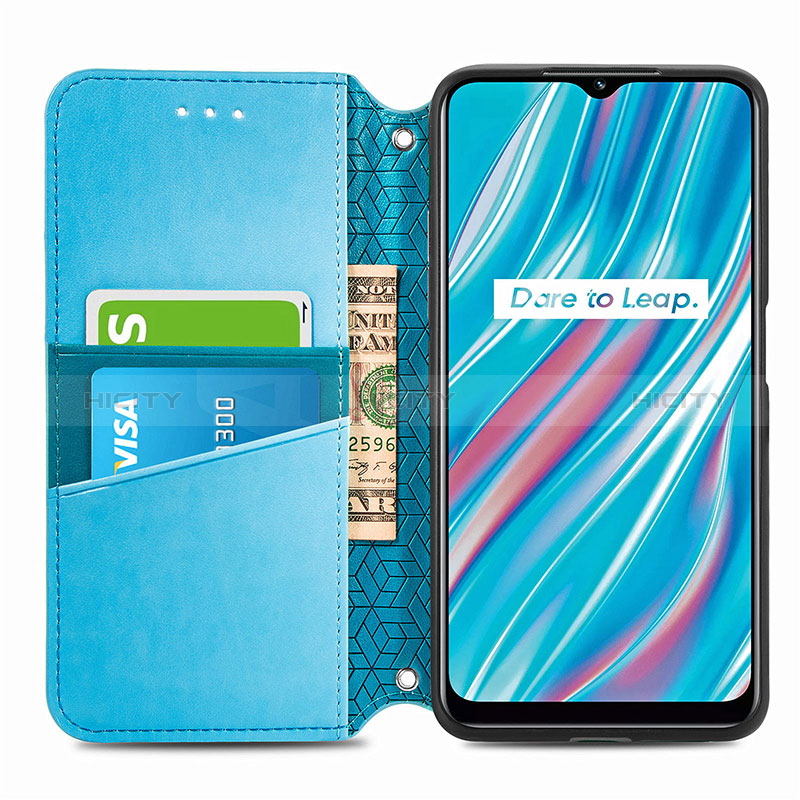 Handytasche Stand Schutzhülle Flip Leder Hülle Modisch Muster S01D für Realme V11 5G groß