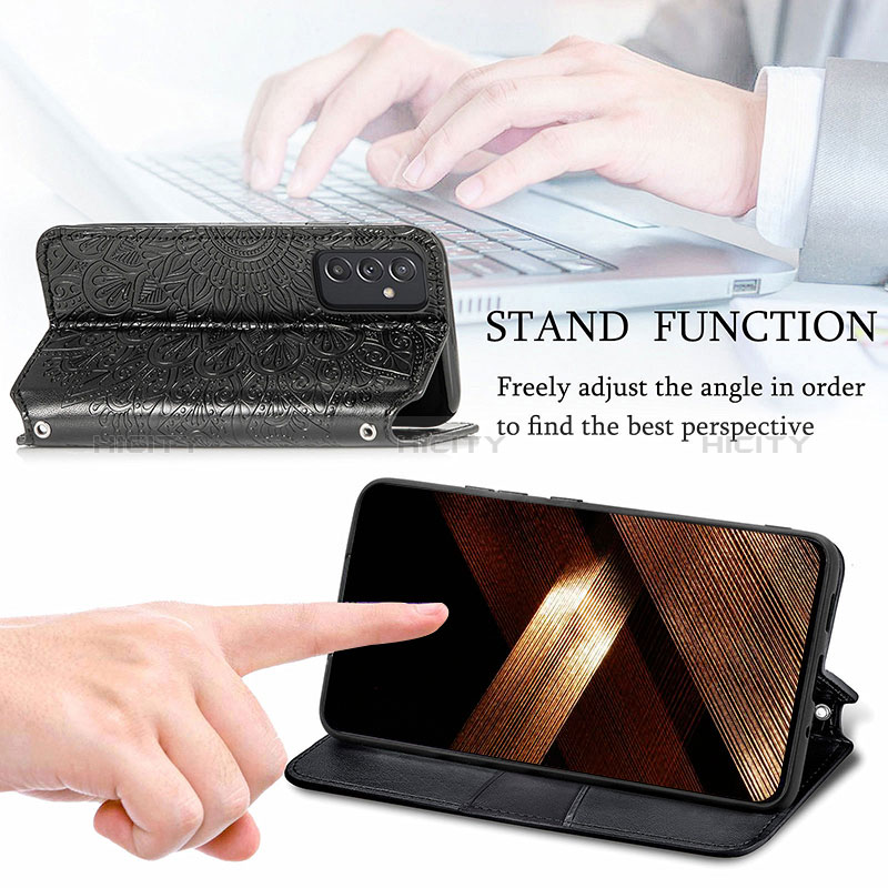 Handytasche Stand Schutzhülle Flip Leder Hülle Modisch Muster S01D für Samsung Galaxy A15 4G