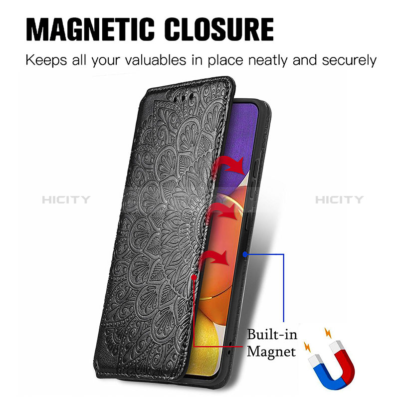 Handytasche Stand Schutzhülle Flip Leder Hülle Modisch Muster S01D für Samsung Galaxy A15 4G