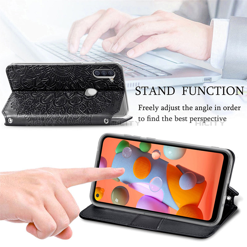 Handytasche Stand Schutzhülle Flip Leder Hülle Modisch Muster S01D für Samsung Galaxy M11