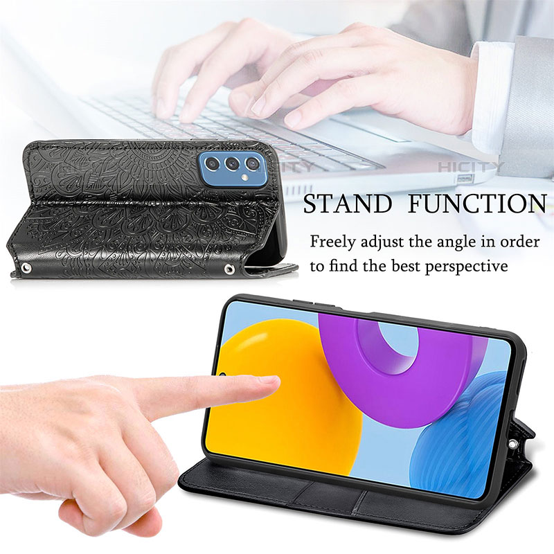 Handytasche Stand Schutzhülle Flip Leder Hülle Modisch Muster S01D für Samsung Galaxy M52 5G