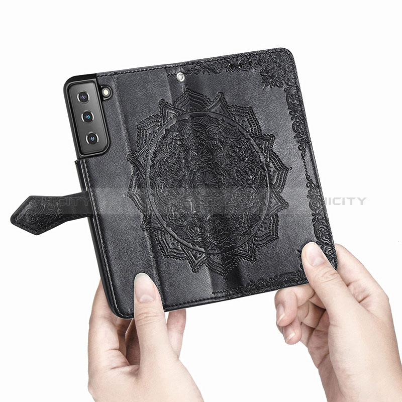 Handytasche Stand Schutzhülle Flip Leder Hülle Modisch Muster S01D für Samsung Galaxy S24 Plus 5G