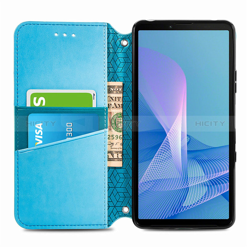 Handytasche Stand Schutzhülle Flip Leder Hülle Modisch Muster S01D für Sony Xperia 10 III