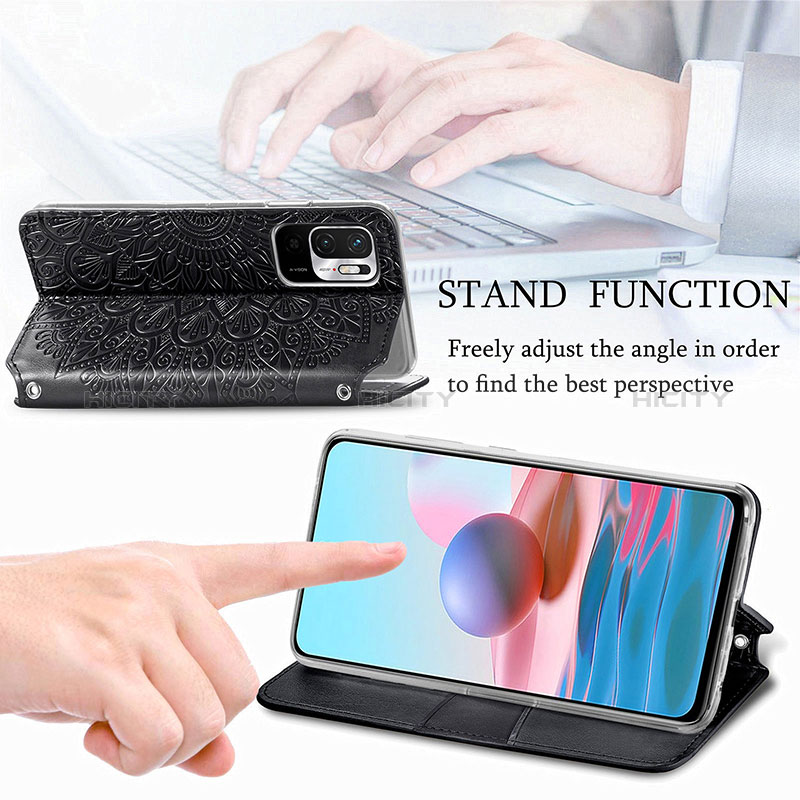 Handytasche Stand Schutzhülle Flip Leder Hülle Modisch Muster S01D für Xiaomi POCO M3 Pro 5G groß