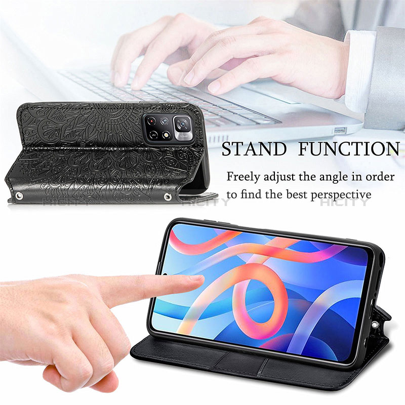 Handytasche Stand Schutzhülle Flip Leder Hülle Modisch Muster S01D für Xiaomi Poco M4 Pro 5G groß